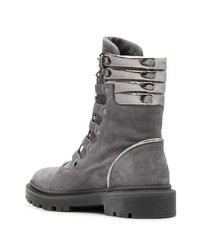 Casadei Suede Lace Up Boots