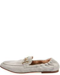 Tod's Double T Scrunched Suede Loafer