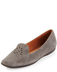 Gentle Souls Erica Perforated Suede Loafer