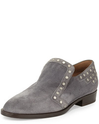 Laurence Dacade Jay Studded Suede Loafer Gray