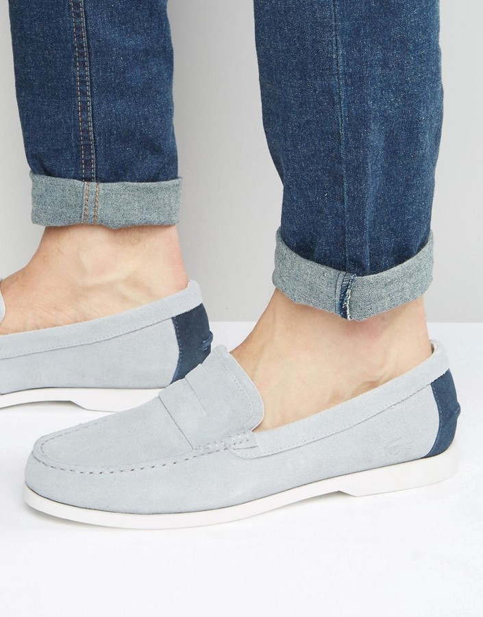 Lacoste Navire Suede Penny Loafers 