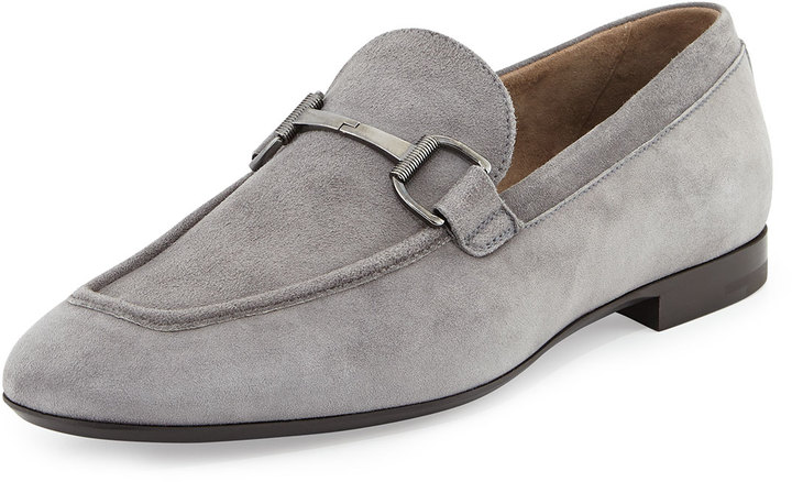 grey dress loafers