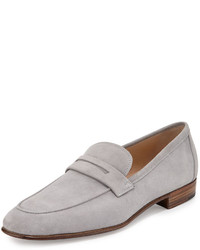 Gravati Suede Penny Loafer Gray
