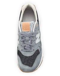 New Balance 580 Suede Low Top Sneakers Gray