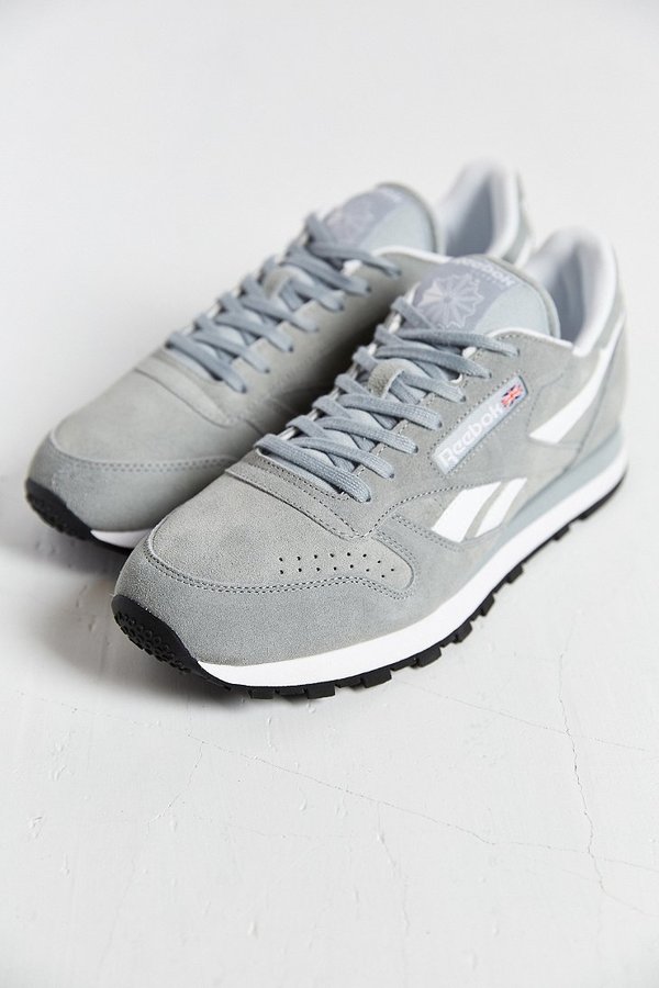 reebok classic leather suede grey