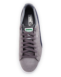Puma Clyde Bc Suede Low Top Sneaker Gray
