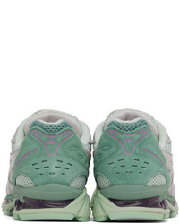 Asics Gray Green Gel Kayano 14 Sneakers