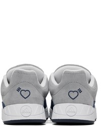 adidas x Human Made Gray Navy Adimatic Sneakers