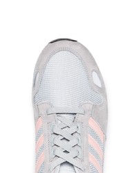 adidas Grey And Pink Zx 452 Spzl Suede Sneakers