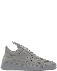 Filling Pieces Grey Gradient Perforated Sneakers