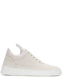Filling Pieces Grey Perforated Sneakers