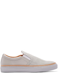 No.288 Grey Suede Leather Houston Slip On Sneakers