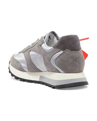 Off-White Hg Runner Suede And Shell Sneakers