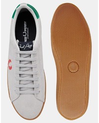 Fred Perry Howells Suede Dolphin Gray Sneakers