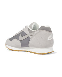 Nike Outburst Suede Leather And Mesh Sneakers