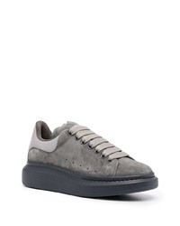 Alexander McQueen Oversized Suede Leather Trim Sneakers