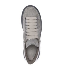 Alexander McQueen Oversized Suede Leather Trim Sneakers