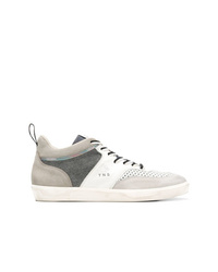Leather Crown Panelled Colour Block Sneakers