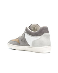 Leather Crown Panelled Sneakers