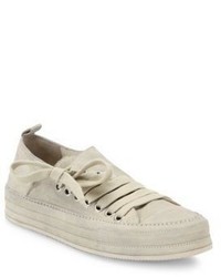 Ann Demeulemeester Side Lace Suede Sneakers