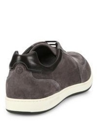 Giorgio Armani Suede Leather Low Top Sneakers