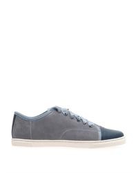 Lanvin Suede Leather Toe Trainers