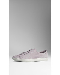 Burberry Suede Low Top Trainers