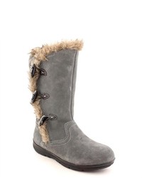 White Mountain Tantalas Gray Suede Fashion Mid Calf Boots