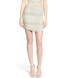 Missguided Faux Suede Miniskirt