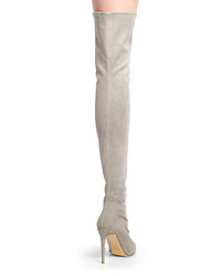 Ralph Lauren Collection Tasita Stretch Suede Over The Knee Boots
