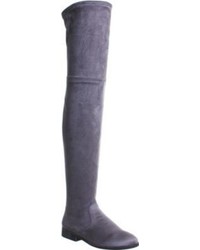 Office Eden Suede Stretch Over The Knee Boots