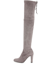 Stuart Weitzman Highland Stretch Suede Over The Knee Boot Topos