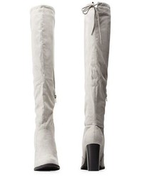 Mark Maddux High Heel Drawstring Over The Knee Boots