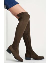 Forever 21 Over The Knee Faux Suede Boots