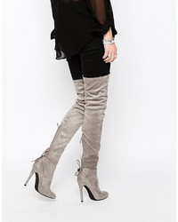 Public Desire Colette Heeled Thigh High Boots
