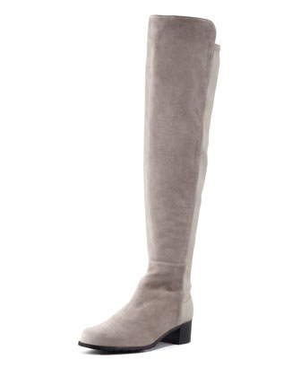 Stuart Weitzman Reserve Narrow Suede Over The Knee Boot Taupe, $598 ...
