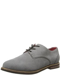 Grey Suede Oxford Shoes