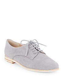 French Connection Dakin Perforated Suede Oxfords