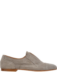 Barneys New York Suede Laceless Oxfords