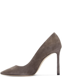 Jimmy Choo Grey Suede Romy Heels