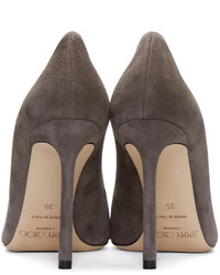 Jimmy Choo Grey Suede Romy Heels