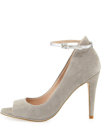 French Connection Neola Suede Leather Pump Gray
