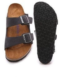 Birkenstock Suede Soft Footbed Arizona Sandals