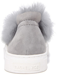 Rachel Zoe Burke Fur Slip On Sneakers