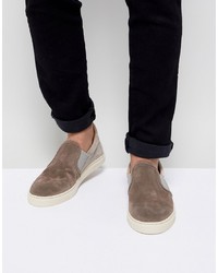 Selected Homme Premium Suede Slip On Trainers