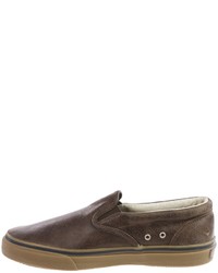 Sperry Striper Leather Sneakers Slip Ons