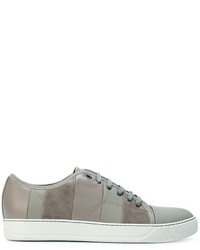 Lanvin Striped Toe Cap Sneakers