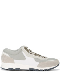 Lanvin Leather And Suede Running Trainers