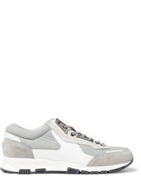 Lanvin Leather Suede And Shell Sneakers