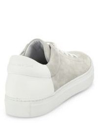 To Boot New York Houston Tumbled Leather And Suede Sneakers